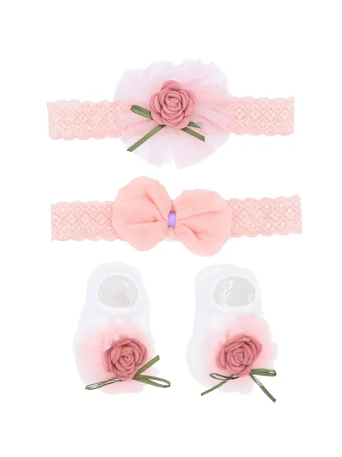 Mimi Tutu floral headbands and socks gift set (set of three)