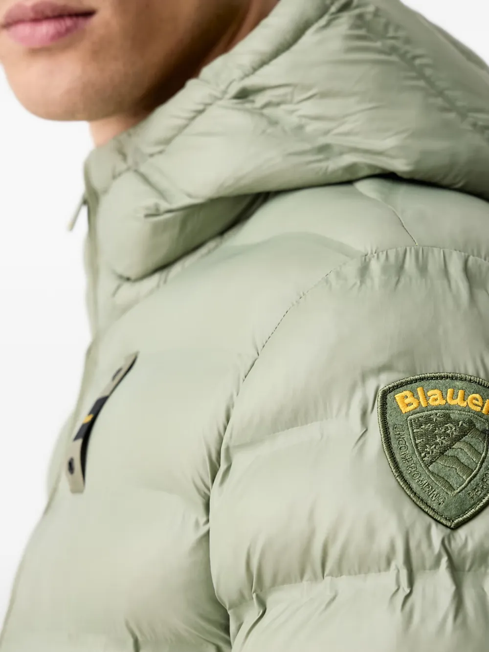Blauer quilted Sorona Aura hooded jacket Groen
