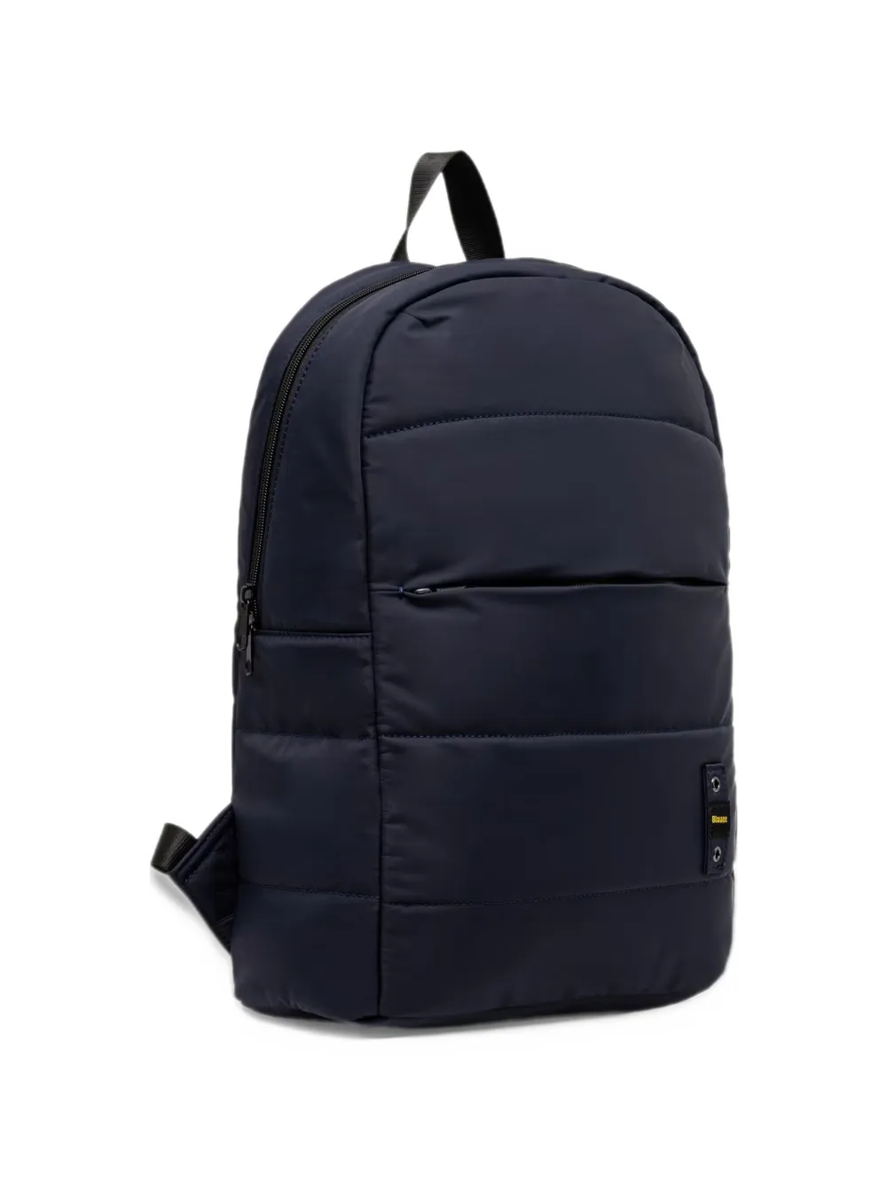 Blauer quilted logo-patch backpack Blauw
