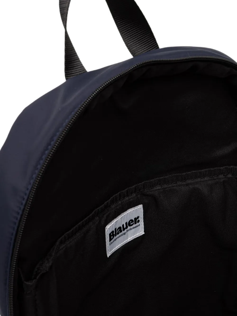 Blauer quilted logo-patch backpack Blauw