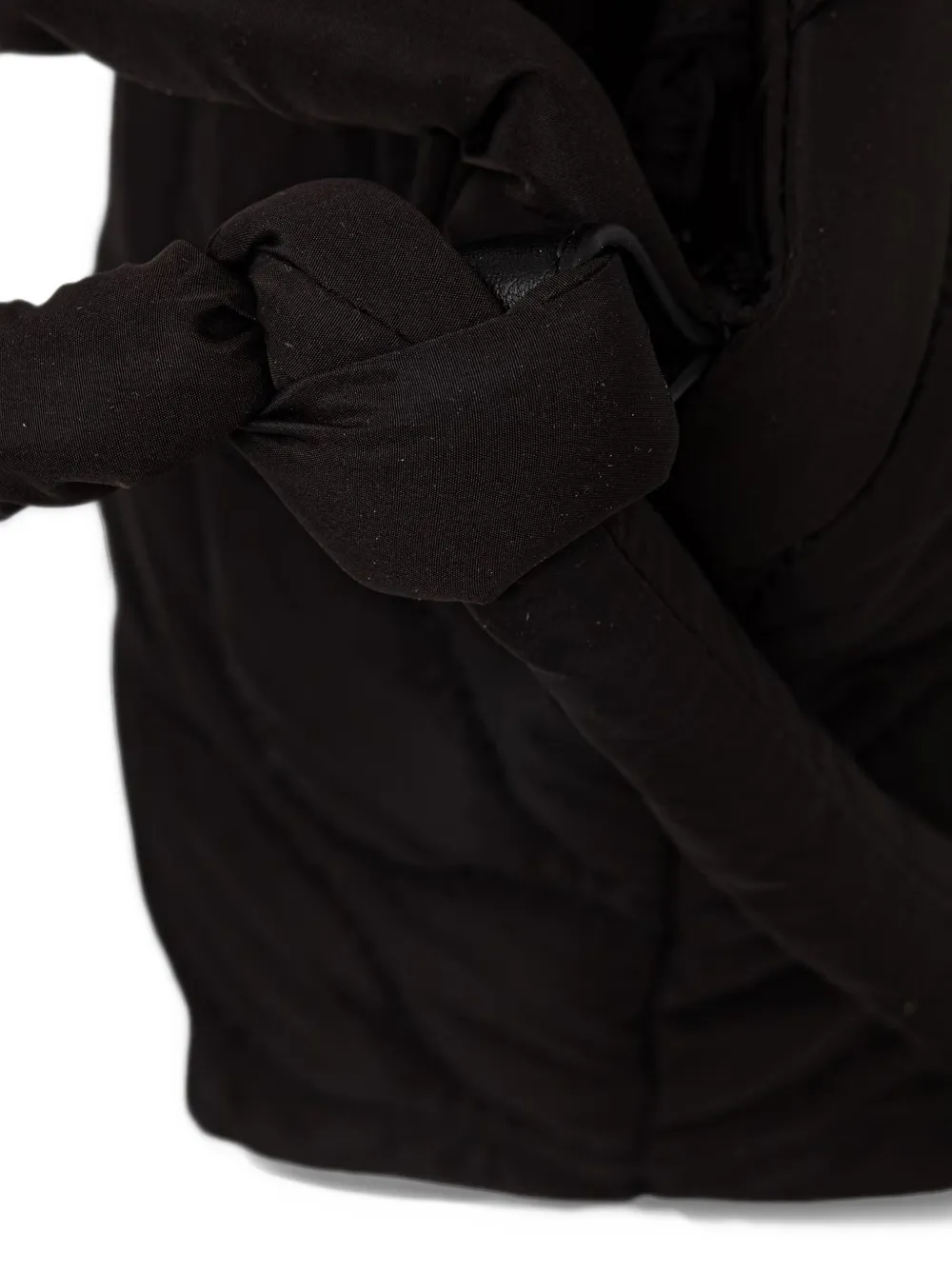 Blauer XS Puff quilted logo-patch tote bag Zwart