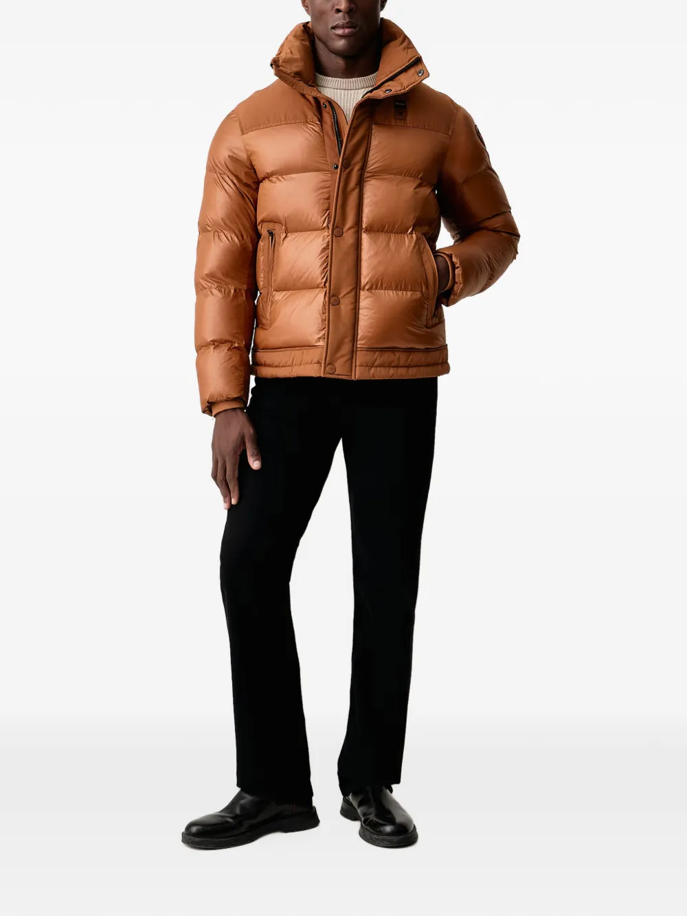 Blauer quilted high-neck jacket Bruin