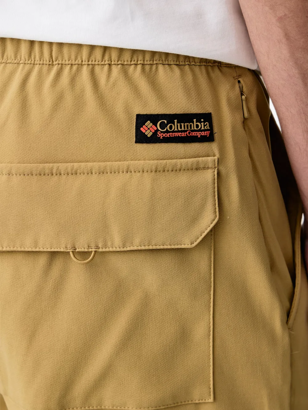 Columbia Sauvie Sky Guide broek met vlakken en logo-patch Geel