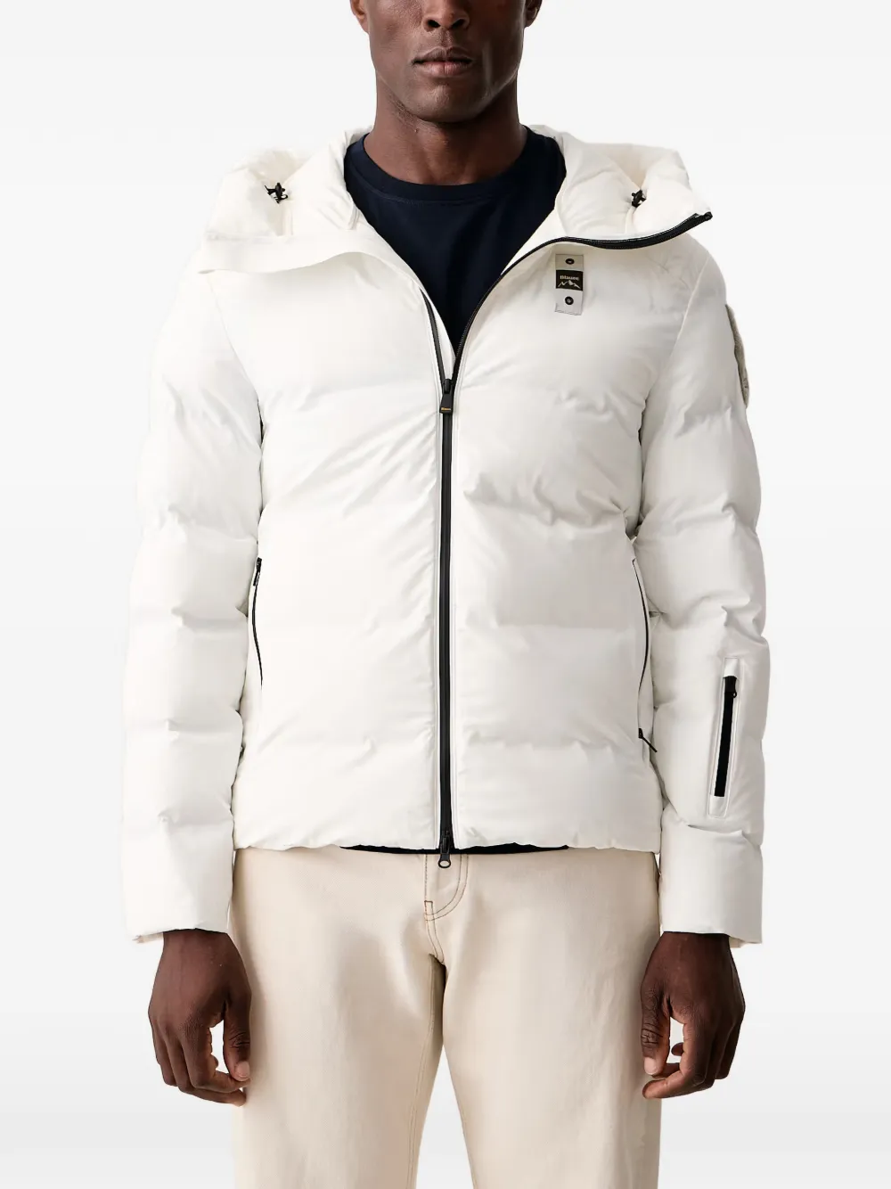Blauer Averau B.Cortina quilted hooded jacket Wit