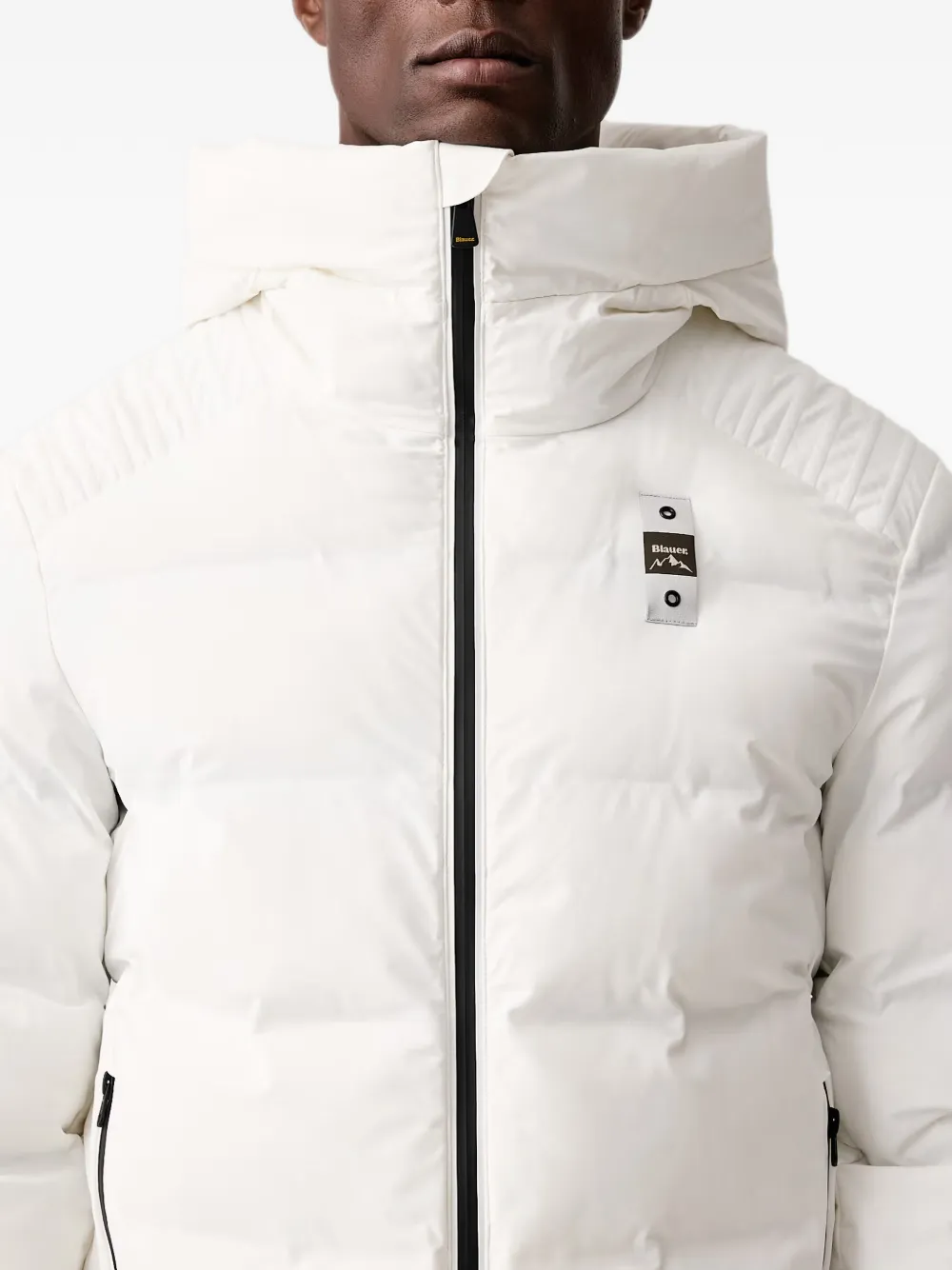 Blauer Averau B.Cortina quilted hooded jacket Wit