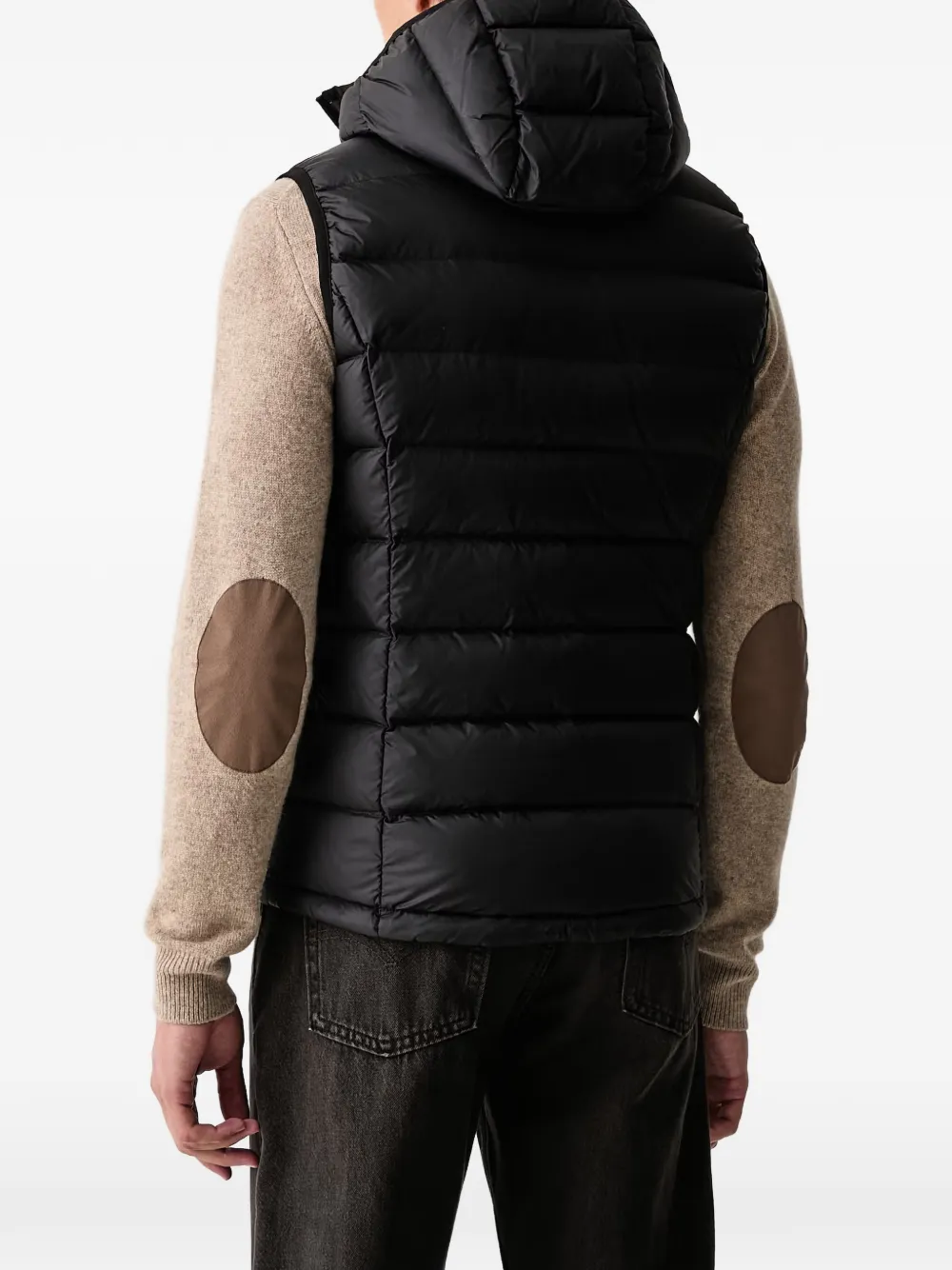 Blauer Arden hooded padded gilet Zwart
