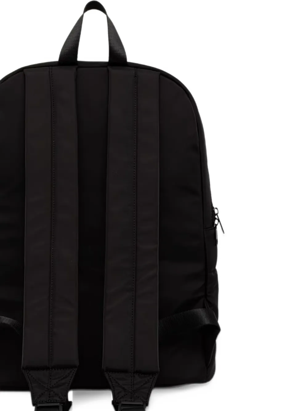 Blauer quilted backpack Zwart