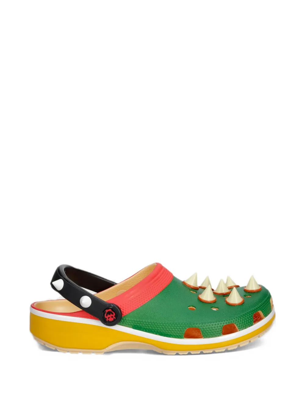 Crocs x Nintendo Bowser spiked-embellished clogs - Verde