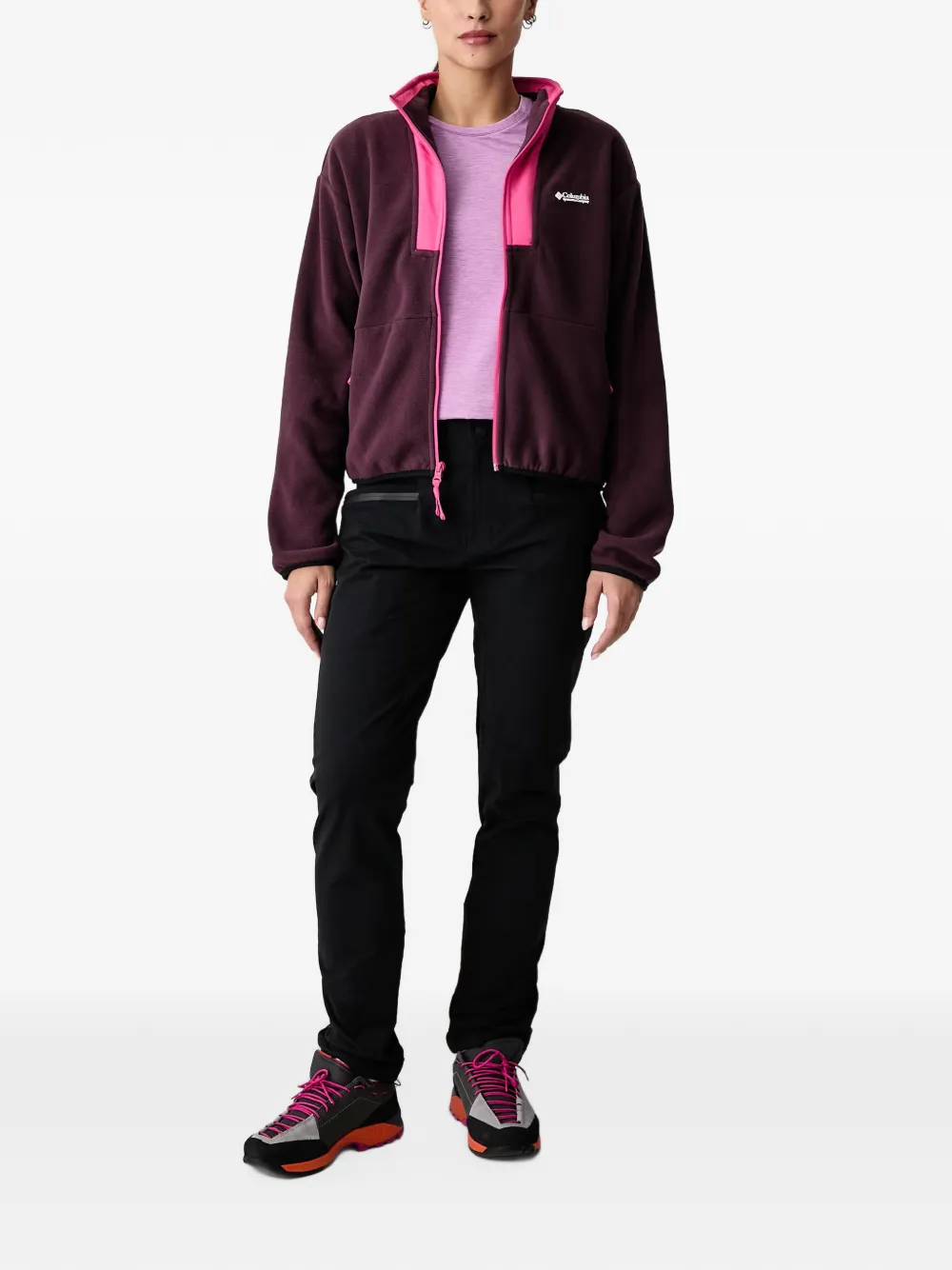 Columbia Sequoia Grove II zip-up sweatshirt Paars