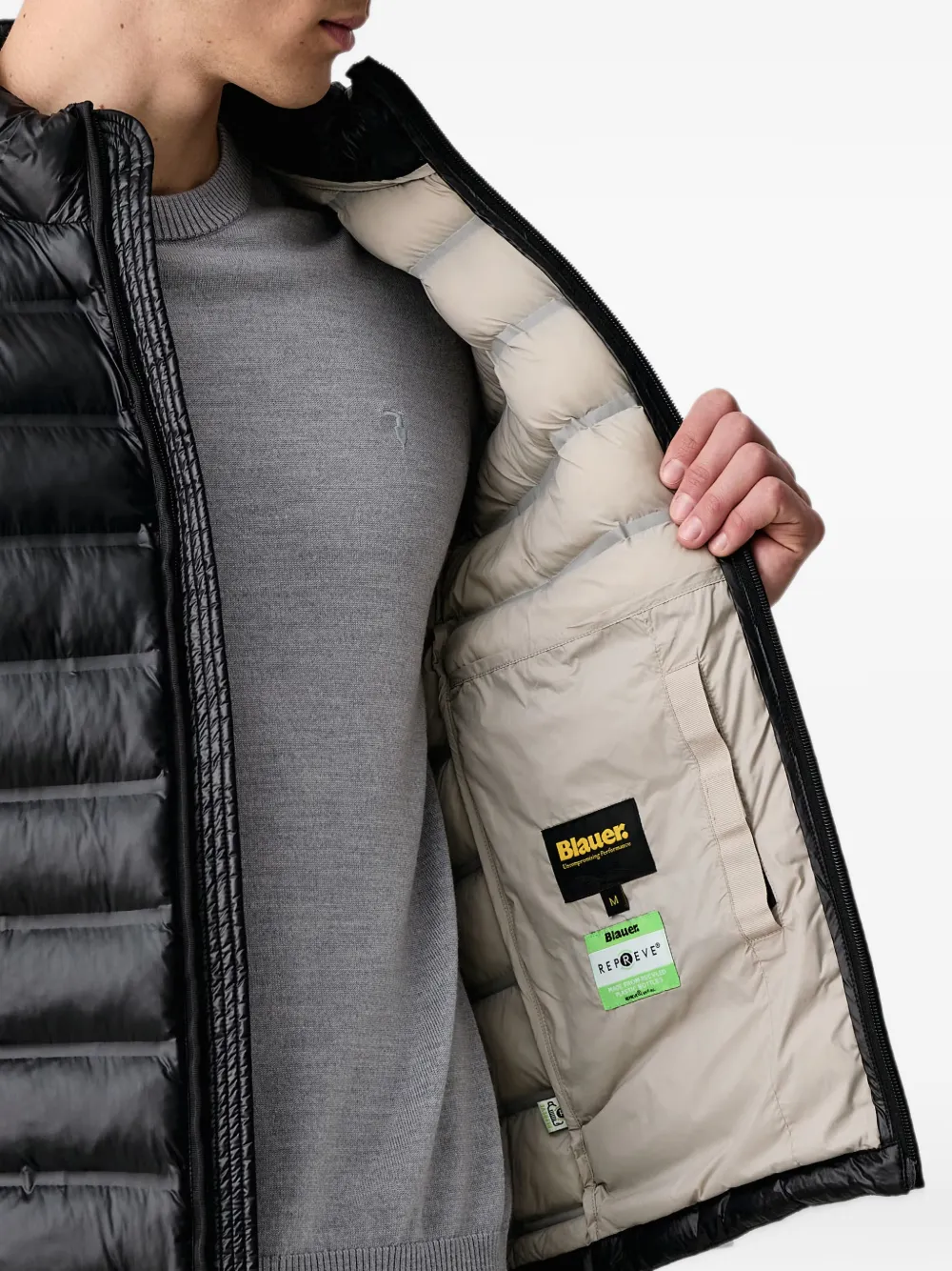 Blauer Aura padded jacket Zwart