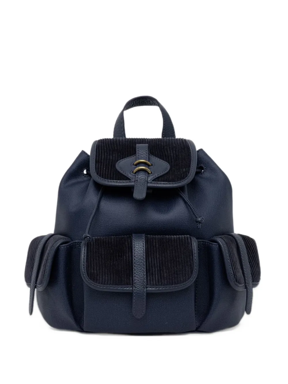 Coccinelle medium Mavery leather-trimmed backpack - Blu