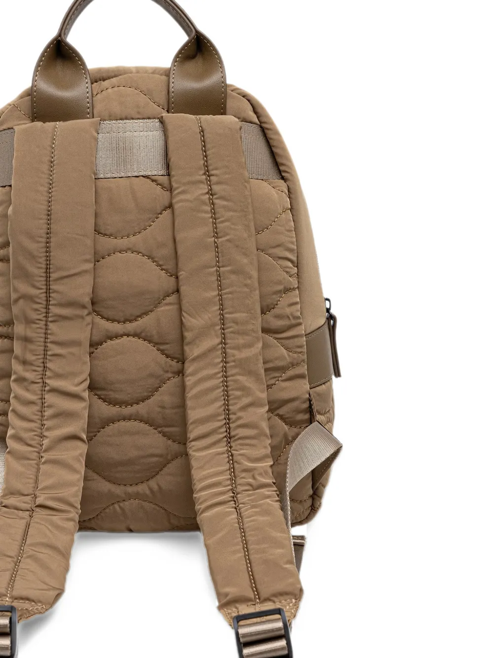 Blauer quilted logo-patch backpack Groen