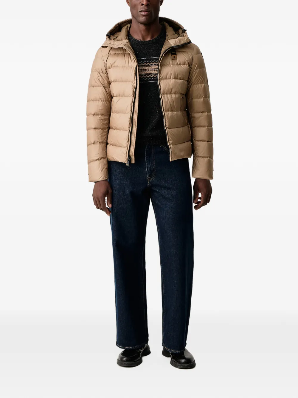 Blauer Acton hooded padded down jacket Bruin