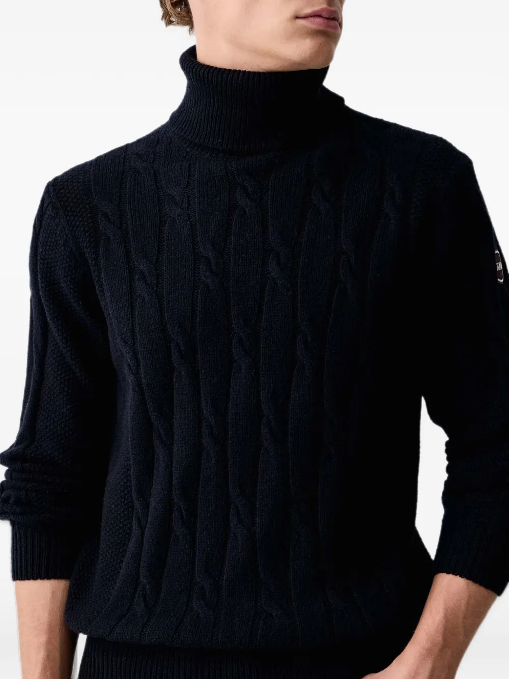 Colmar cable-knit sweater Blauw