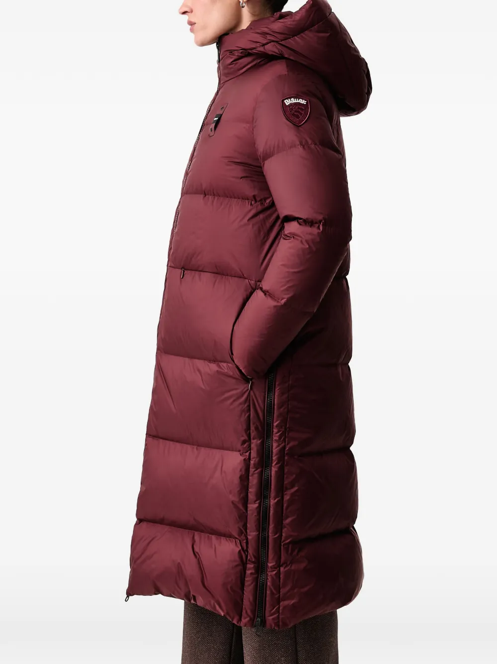 Blauer Celia quilted hooded coat Rood