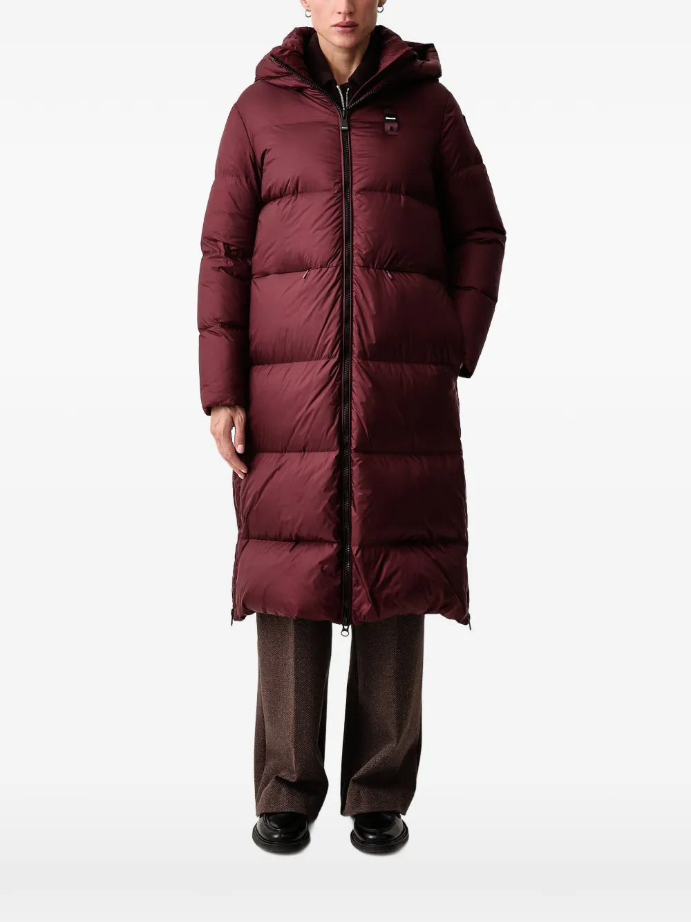 Blauer Celia quilted hooded coat Rood