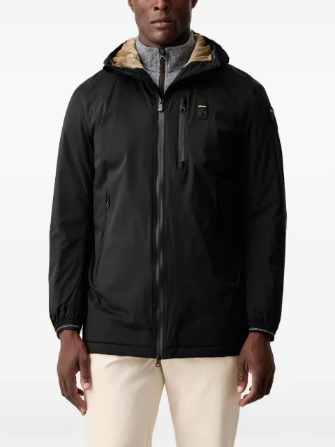 Blauer logo-patch hooded jacket