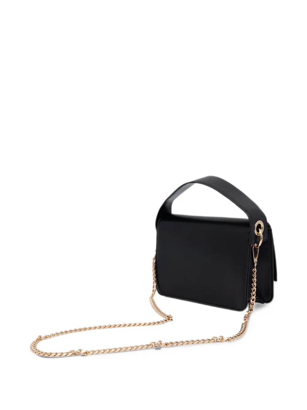 Blauer logo-plaque chain-strap cross body bag Zwart