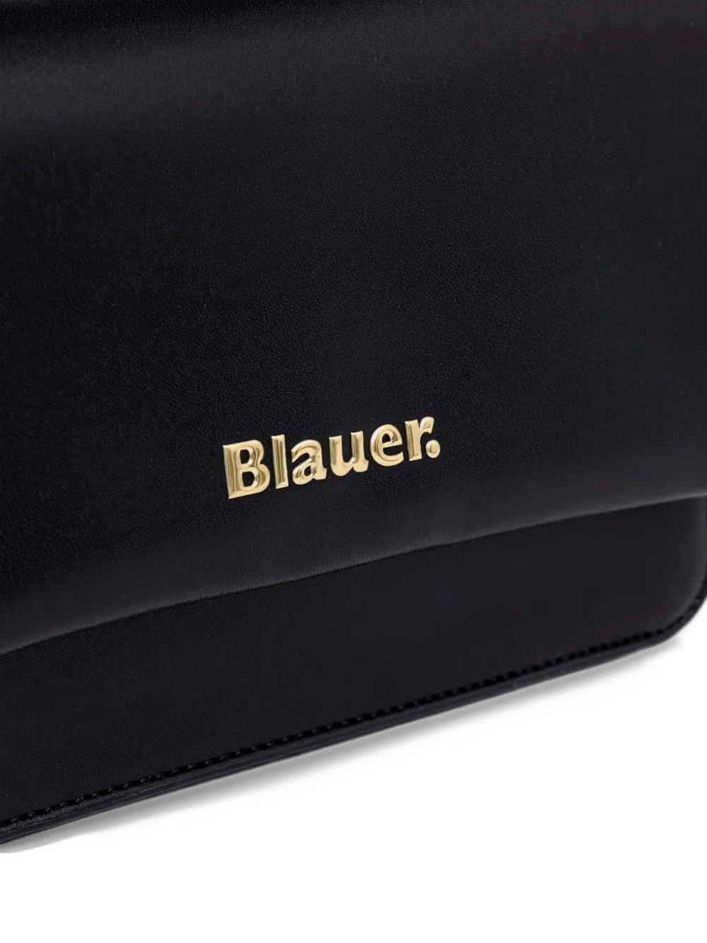 Blauer logo-plaque chain-strap cross body bag Zwart