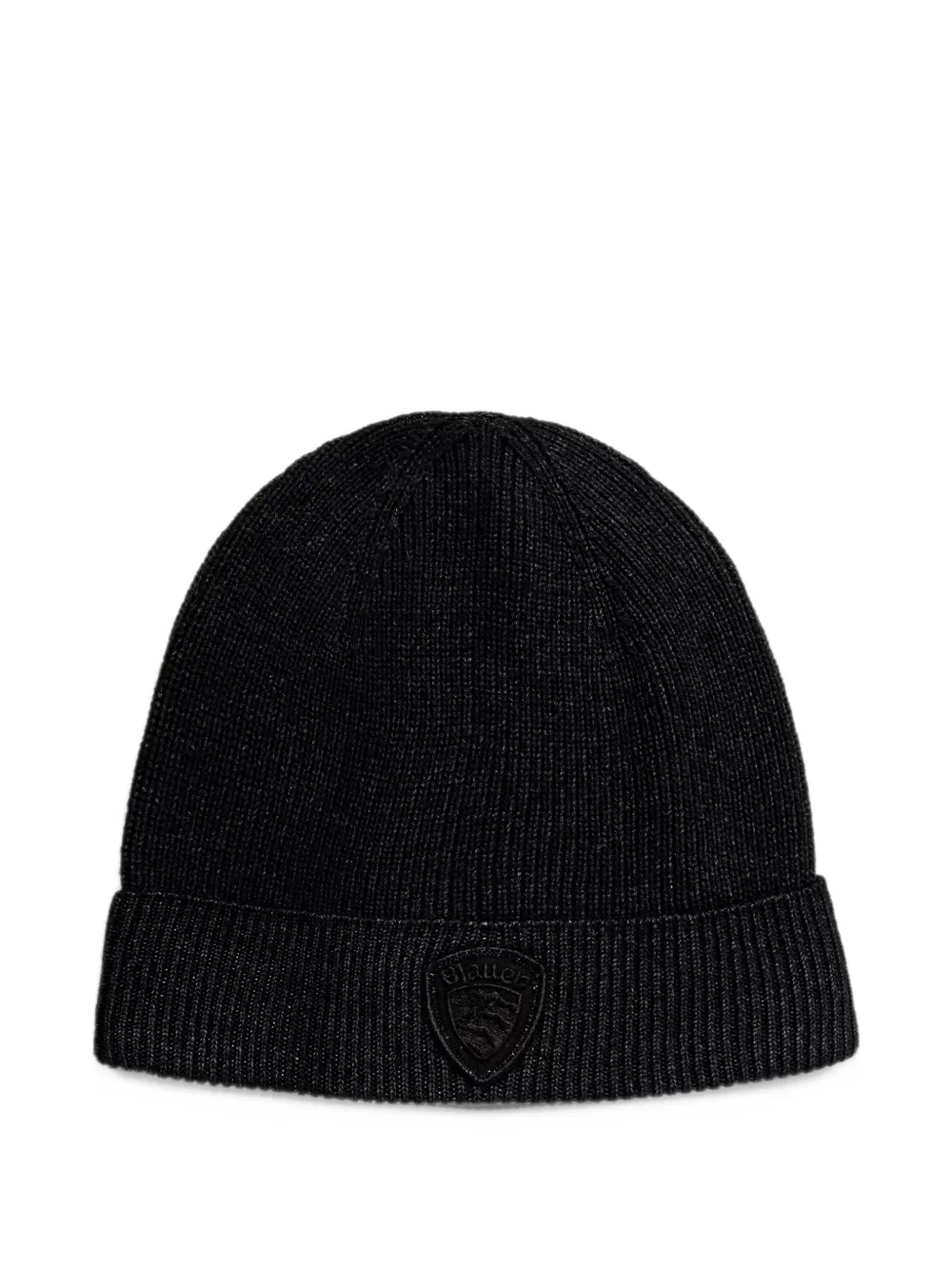 Blauer Gorro Oliver canelado com patch de logo | Image 2
