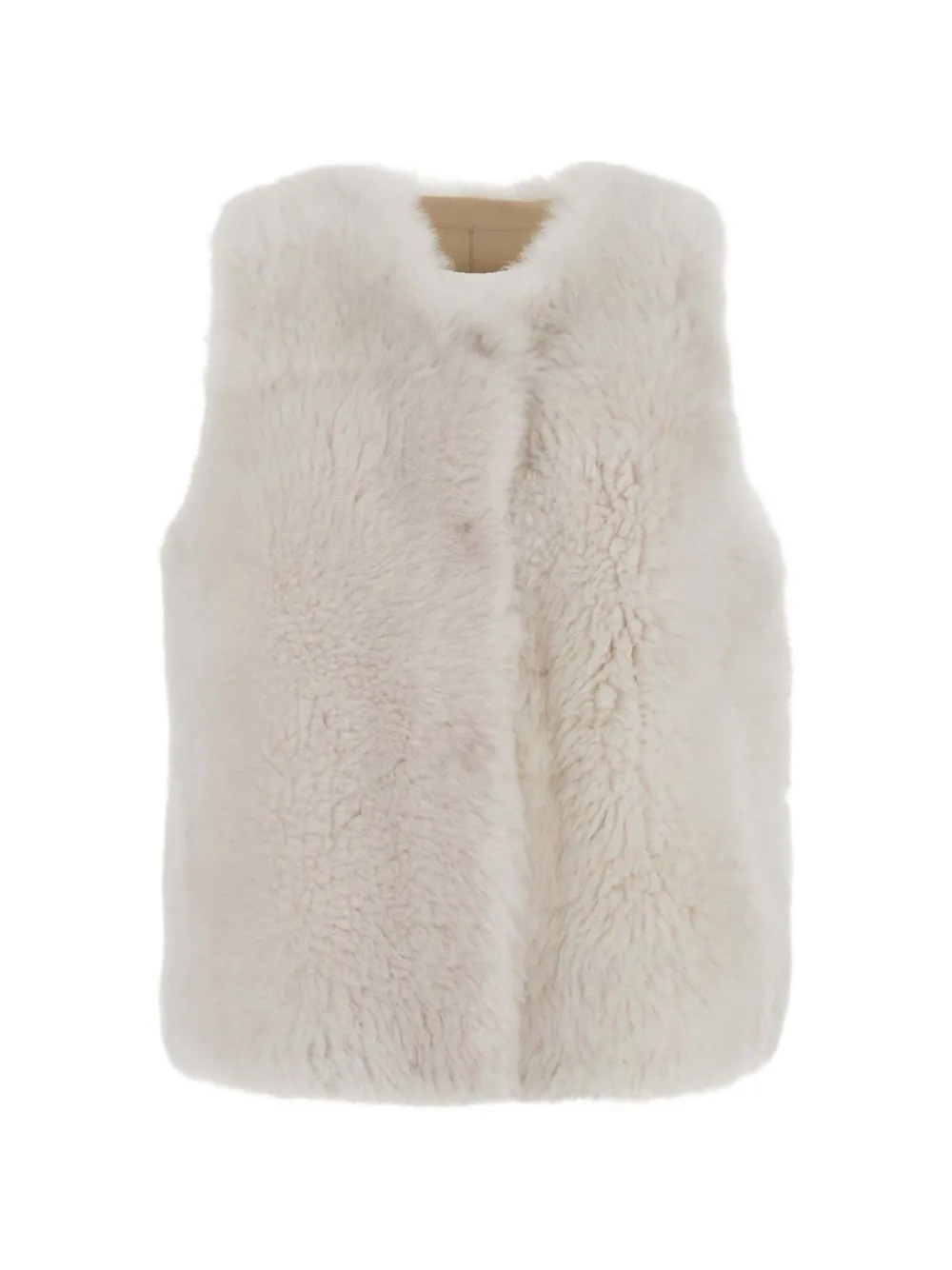 Suprema shearling gilet Beige