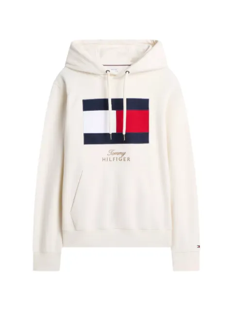 Tommy Hilfiger hoodie de tela polar con logo bordado