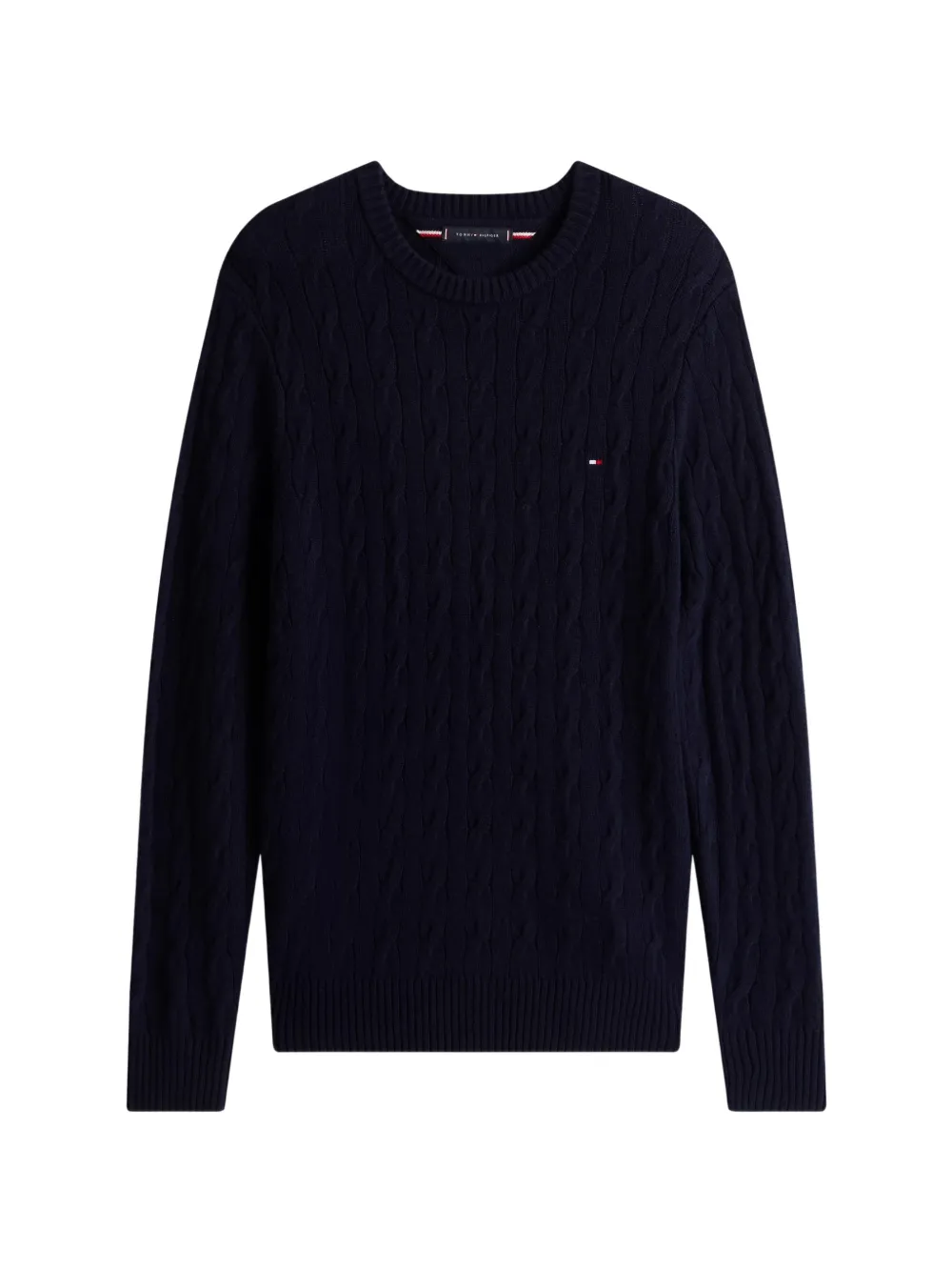 Tommy Hilfiger 케이블 니트 램스울 스웨터 | 블루 | Image 1
