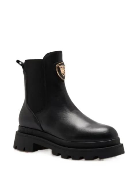 Blauer Kimmel12 logo-patch leather boots