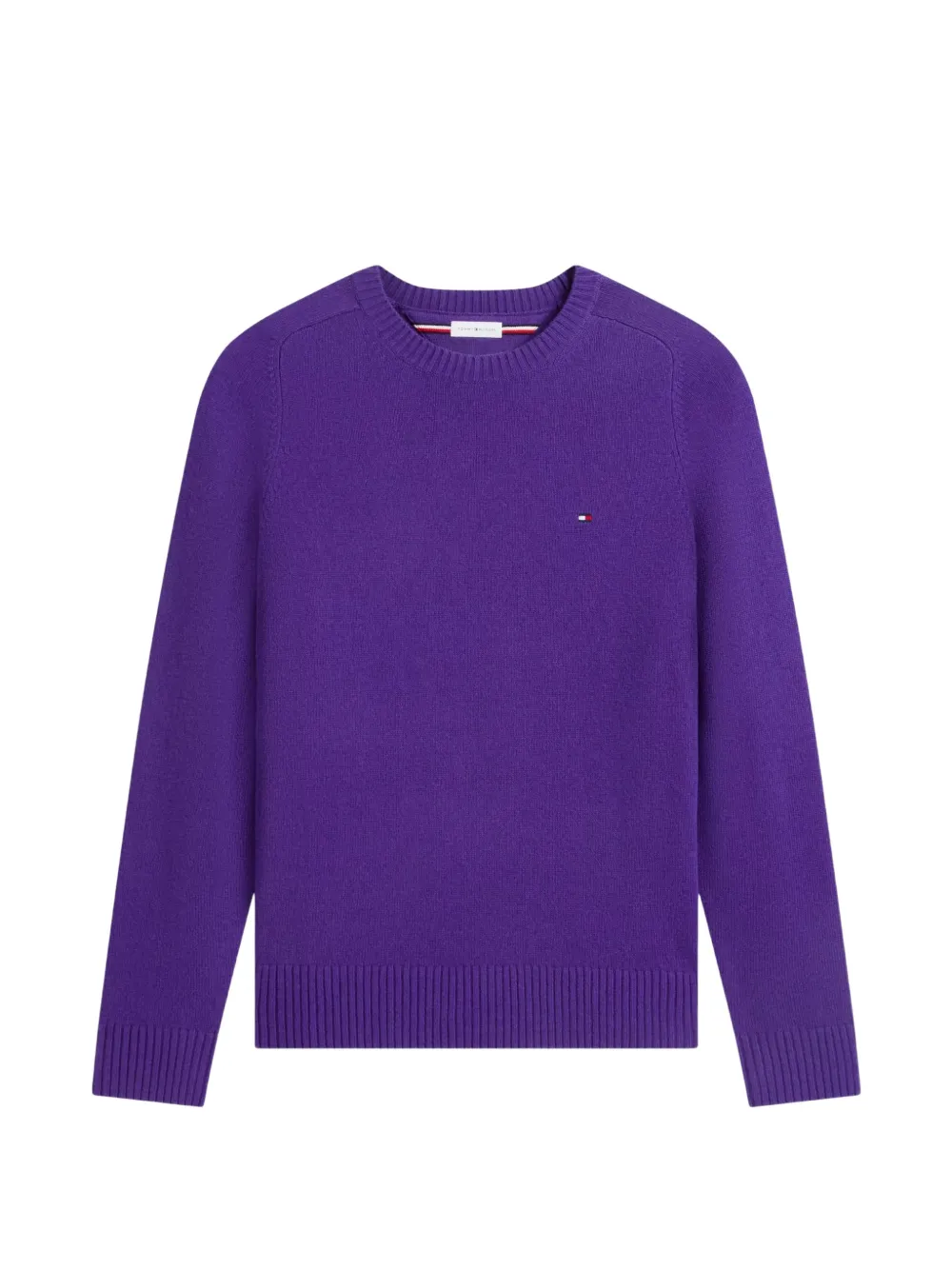 Tommy Hilfiger 램스울 크루넥 스웨터 | 퍼플 | Image 1