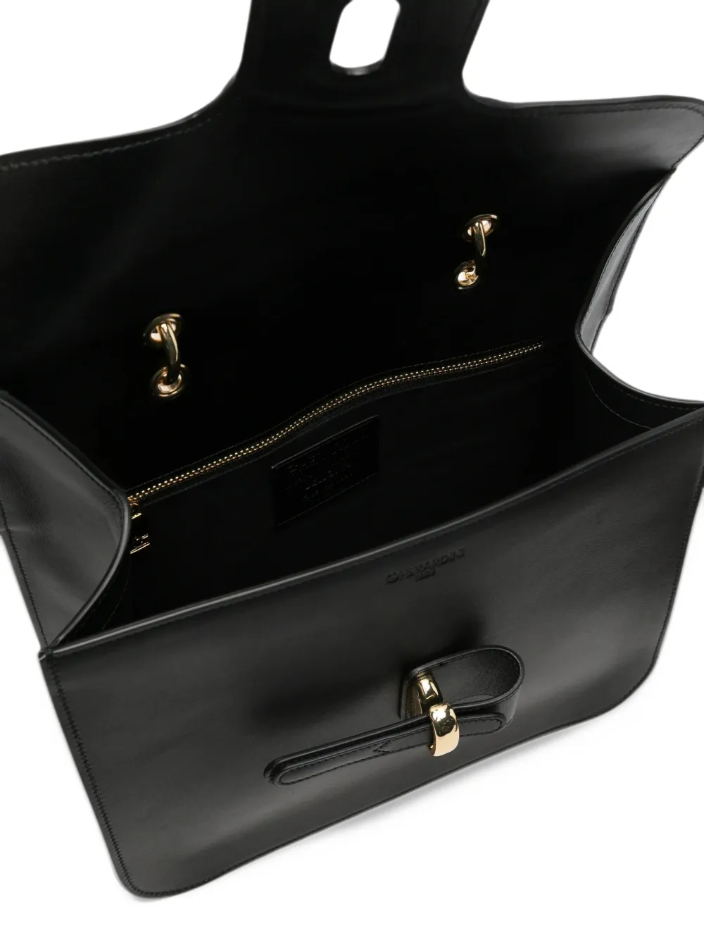 Gherardini Bellona logo-charm tote bag Zwart
