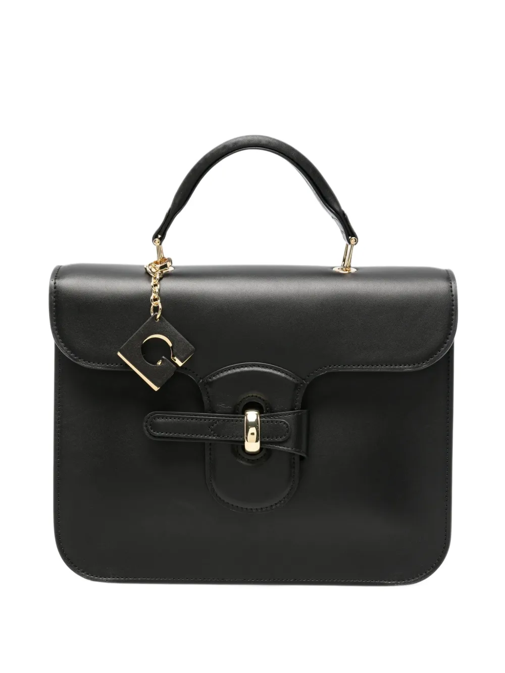 Gherardini Bellona logo-charm tote bag Zwart