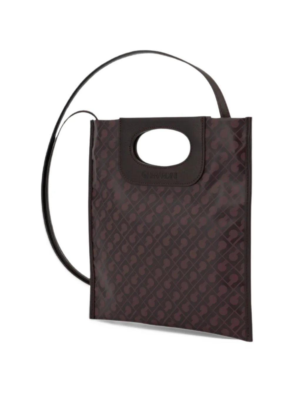 Gherardini mini Piattina monogram tote bag Bruin