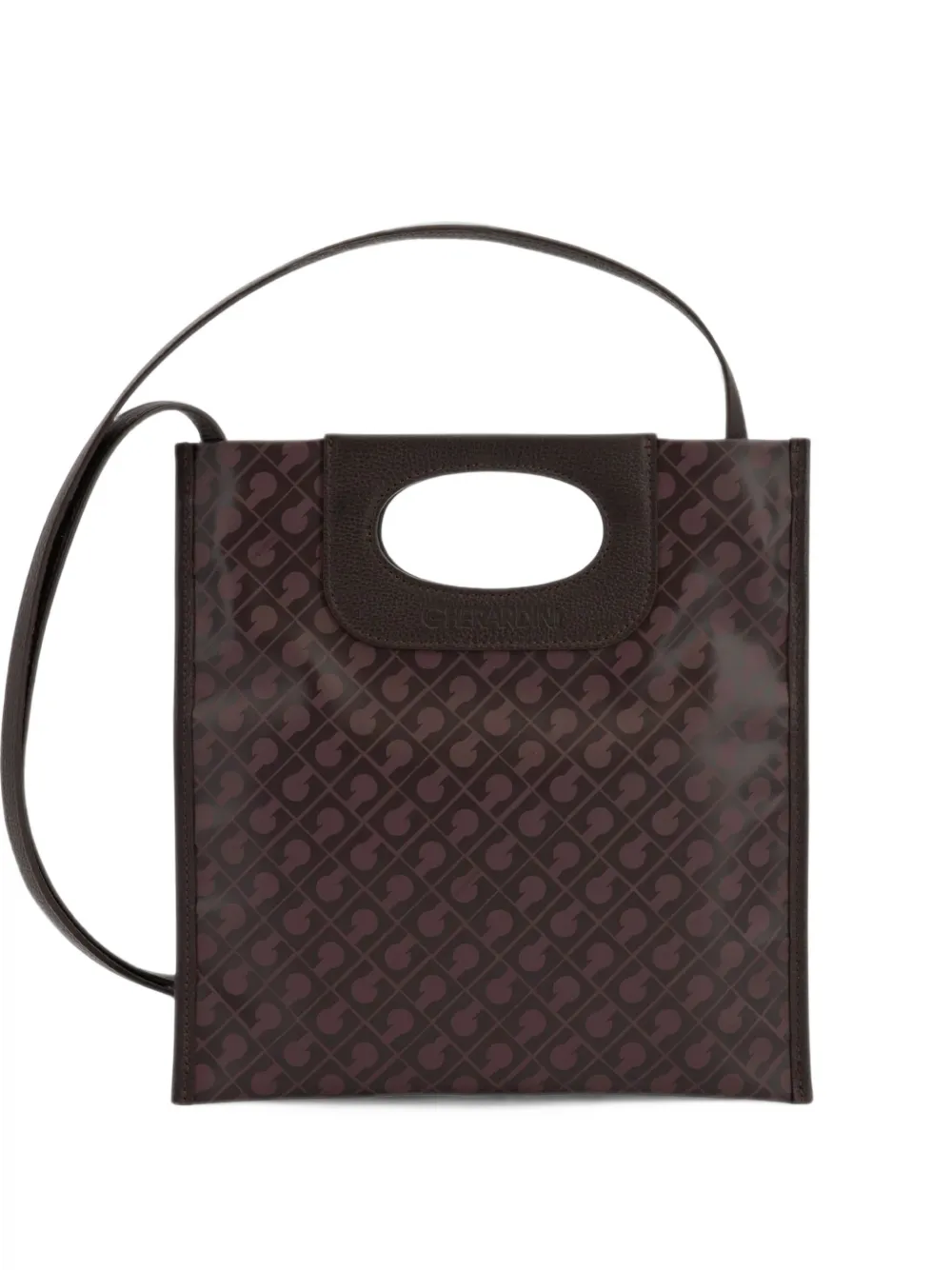 Gherardini mini Piattina monogram tote bag Bruin