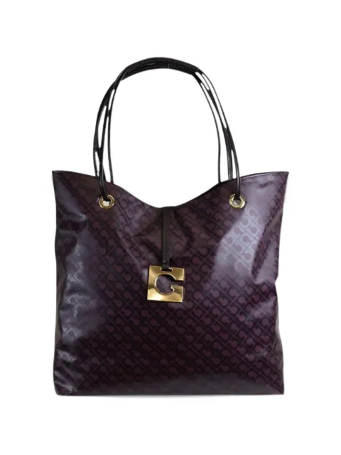 Gherardini monogram-print logo-plaque shoulder bag