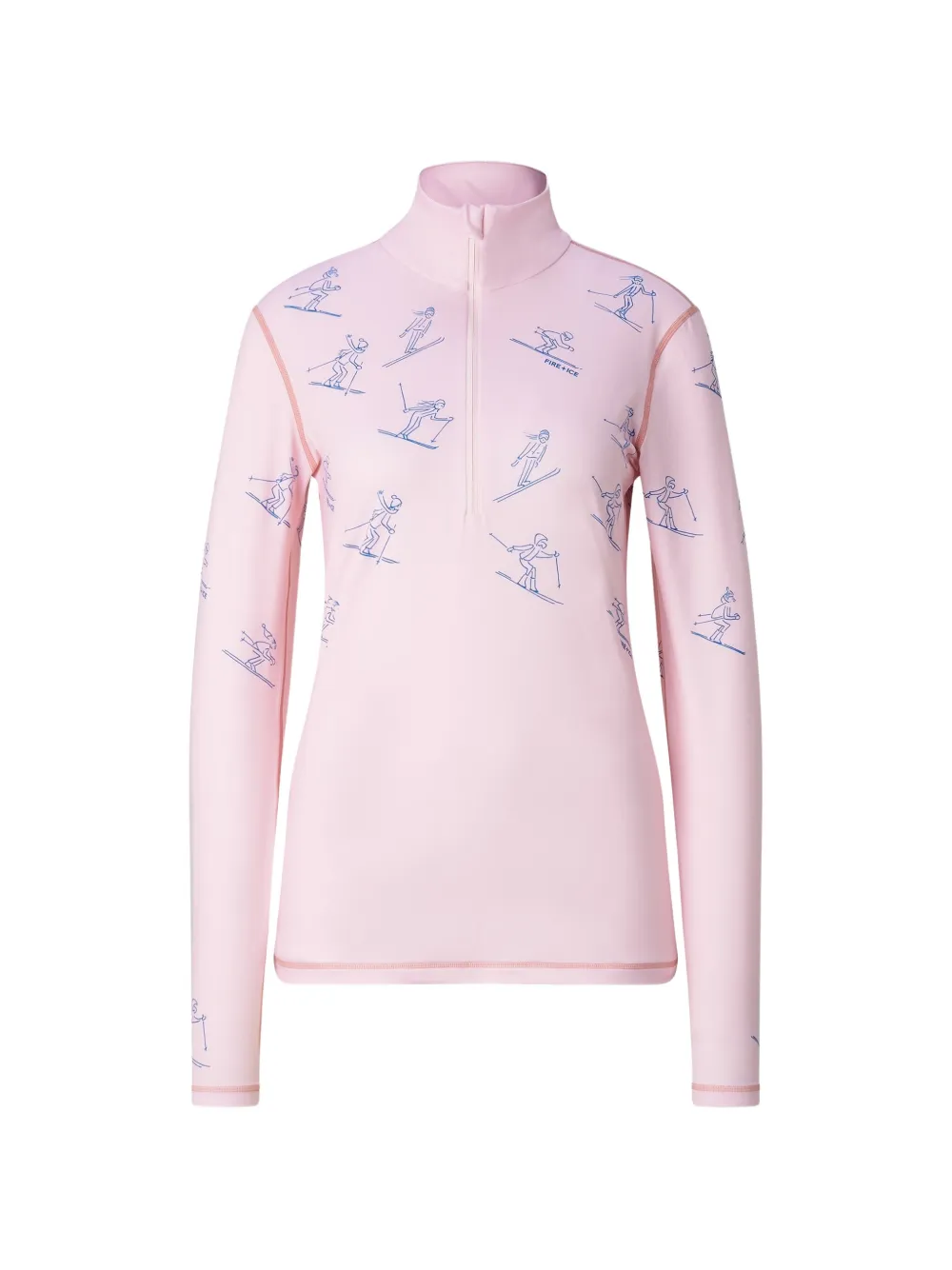 BOGNER FIRE+ICE Maglia intima termica Ilvy con stampa grafica - Rosa