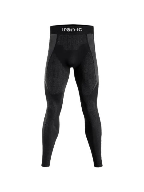 IRON-IC logo-print panelled ski leggings