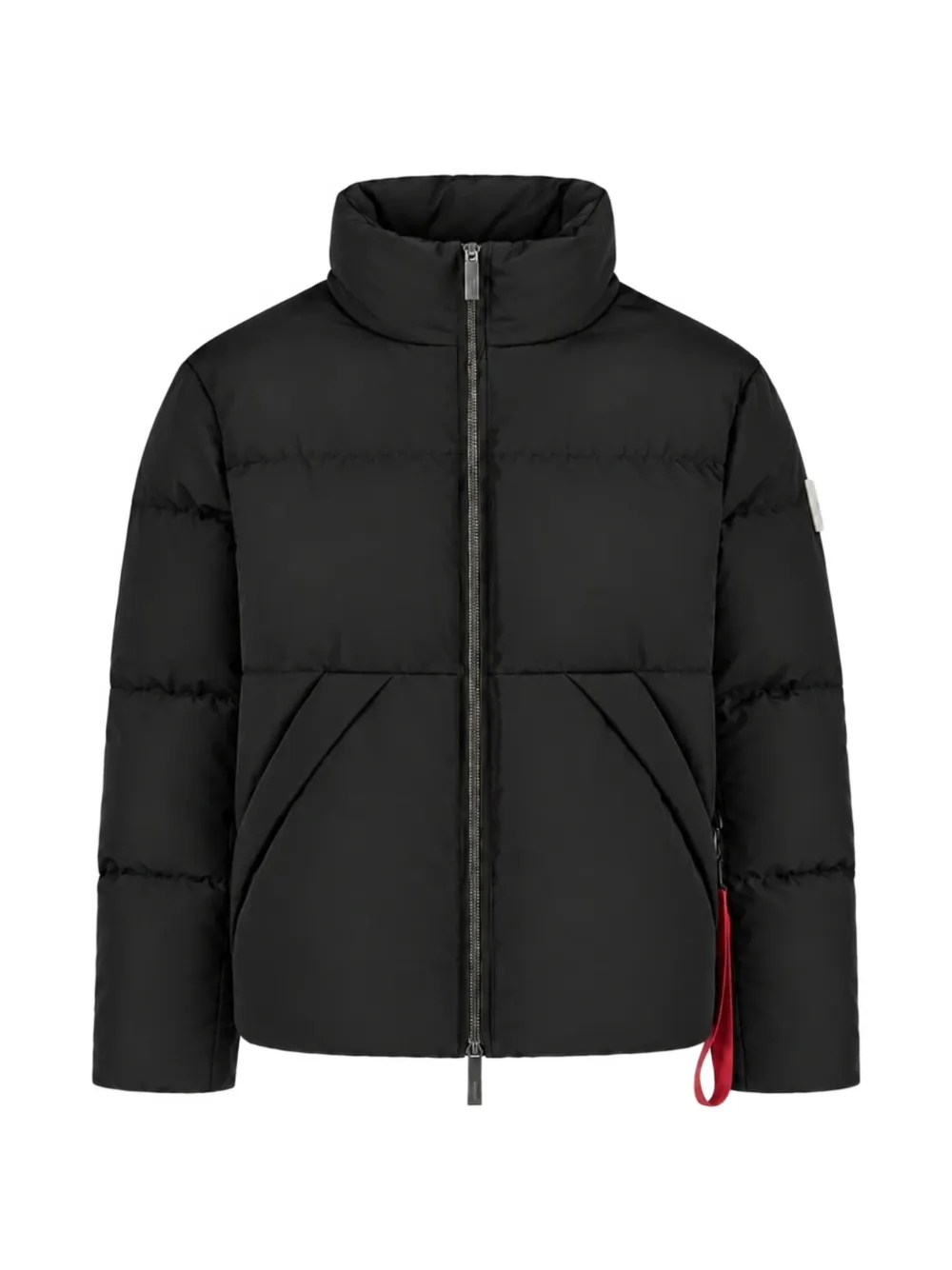 AFTER LABEL quilted high-neck jacket | Black | Image 1