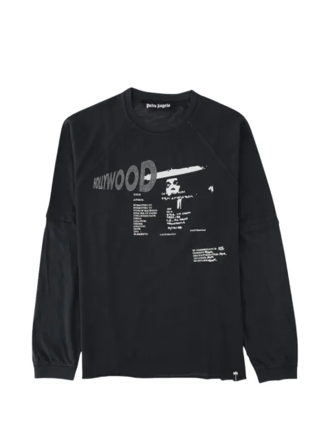 Palm Angels Neon Boulevard double-layer long-sleeve top