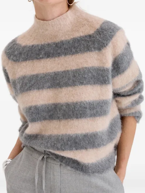 BIANCALANCIA striped mohair-blend sweater