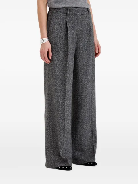 BIANCALANCIA herringbone pleated trousers