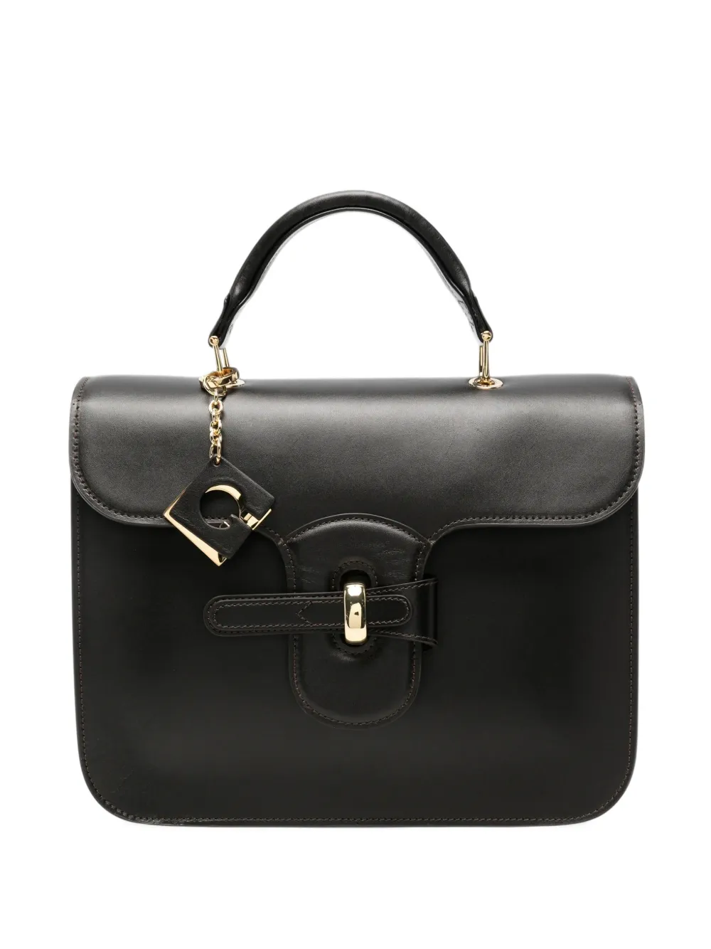 Gherardini Bellona 1967 leather tote bag Zwart