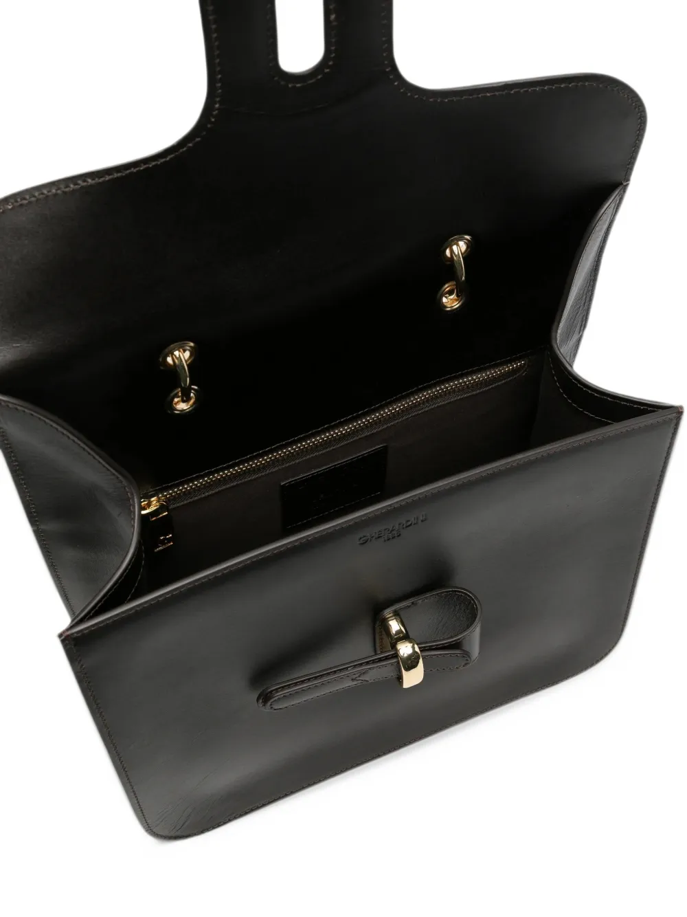 Gherardini Bellona 1967 leather tote bag Zwart