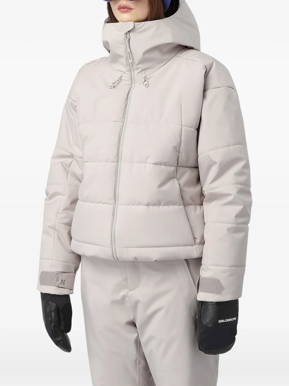 Salomon Whitelight insulated hooded jacket - Grigio