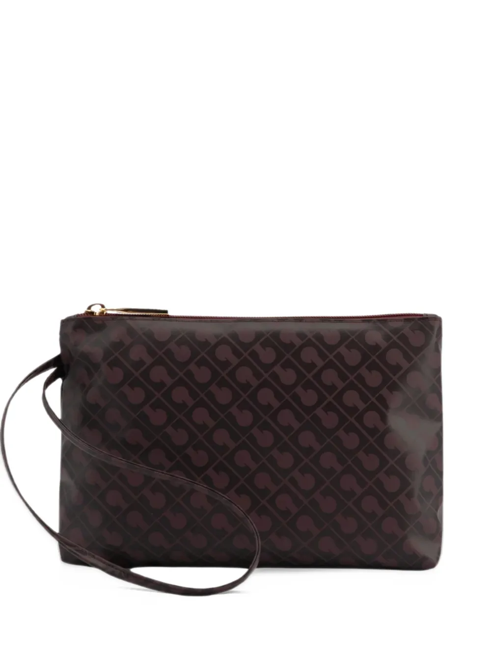 Gherardini Clutch Softy con monogramma - Marrone