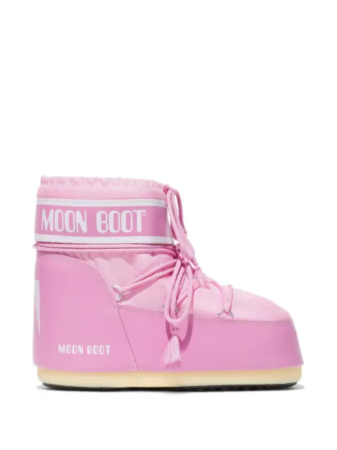 Moon Boot Icon Low pink nylon boots