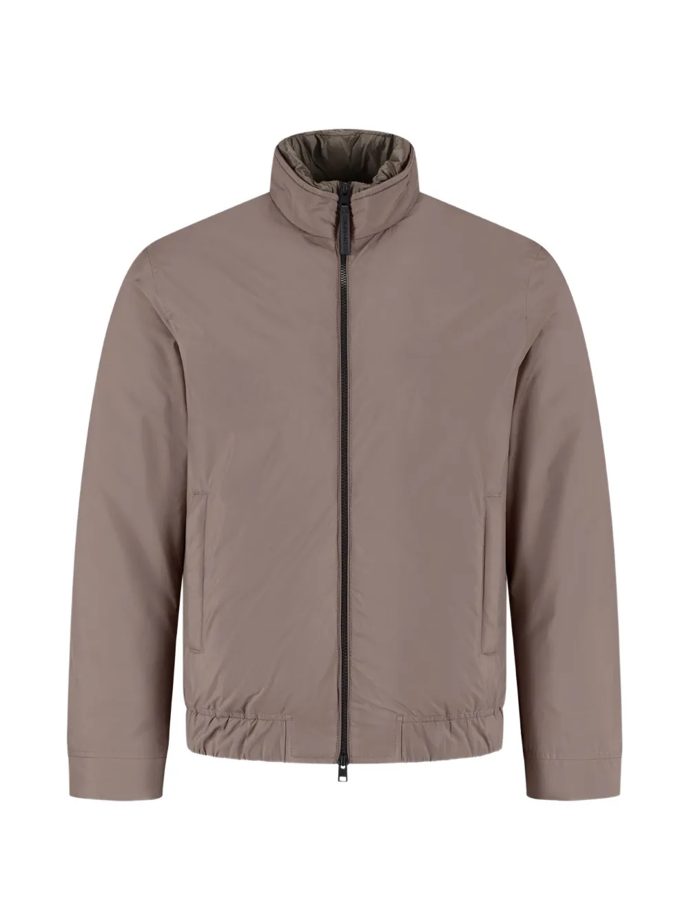 Woolrich Lewis zip-up high-neck bomber jacket - Marrone