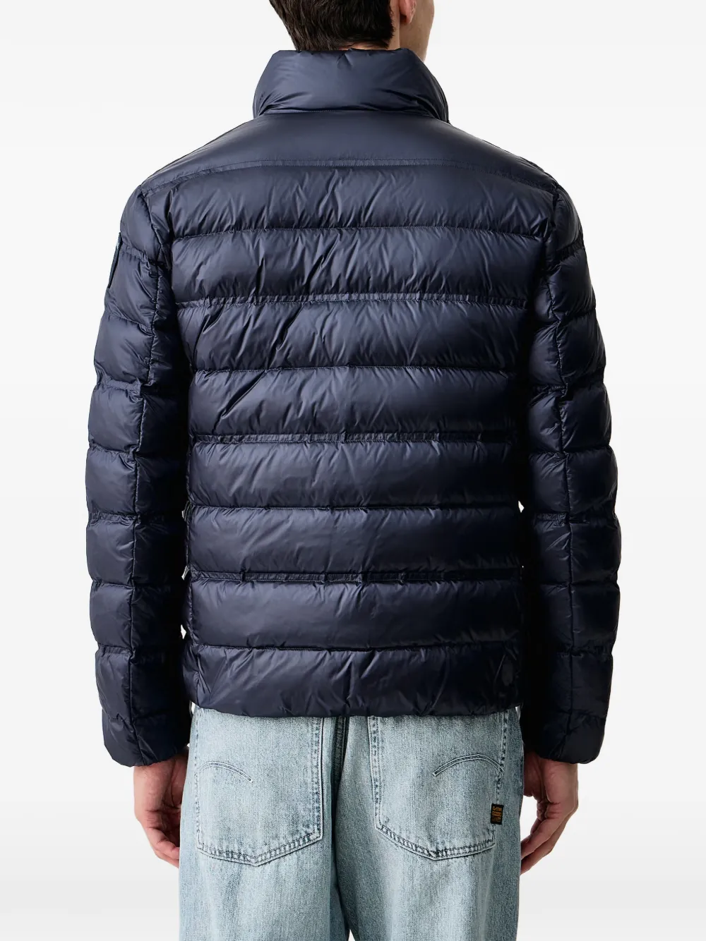 Blauer Belmont quilted high-neck jacket Blauw