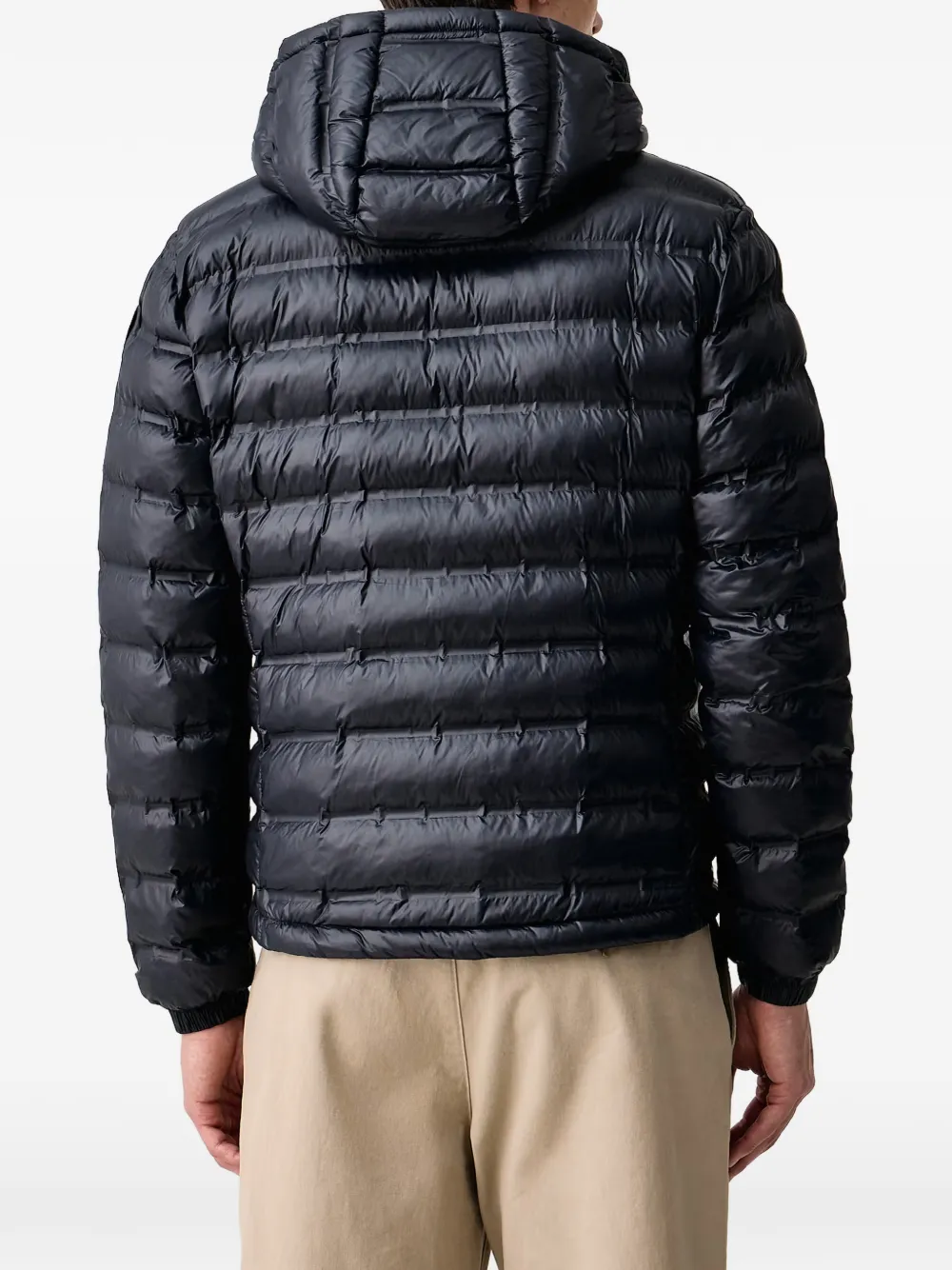 Blauer Charles hooded quilted jacket Blauw