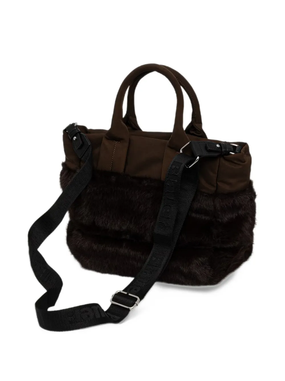 Blauer logo-patch cross body bag Bruin