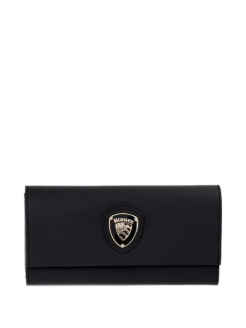 Blauer logo-plaque foldover wallet